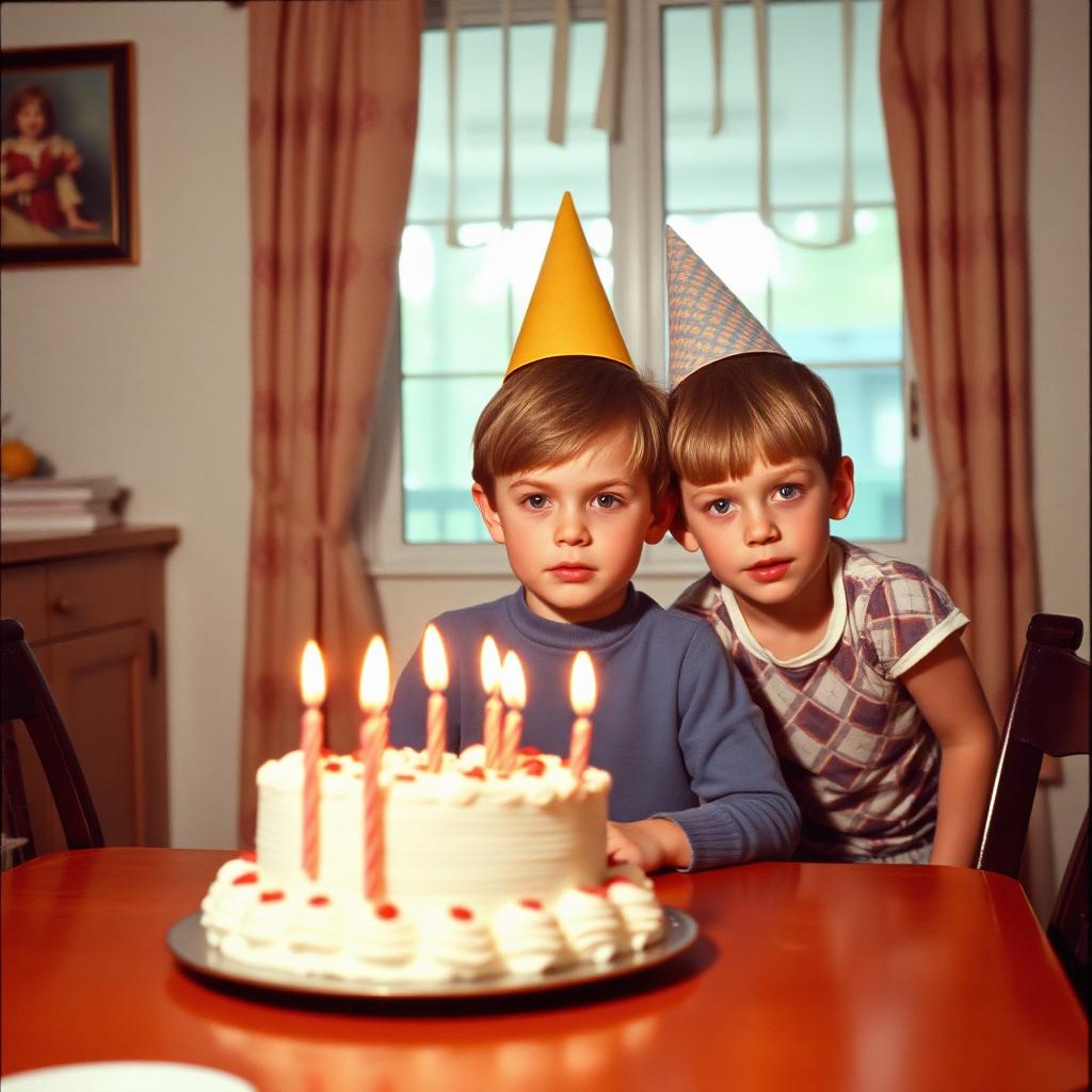 1962 birthday party, restored